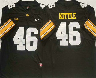 Men's Iowa Hawkeyes #46 George Kittle Black 2020 Vapor Untouchable Limited Stitched Nike Jersey