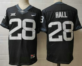 Men's Iowa State Cyclones #28 Breece Hall Black College Football Jersey