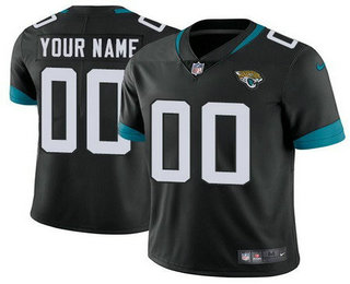 Men's Jacksonville Jaguars Customized Limited Black Vapor Untouchable Jersey