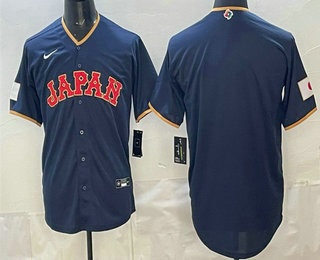 Men's Japan Blank Navy 2026 World Baseball Classic Cool Base Jersey