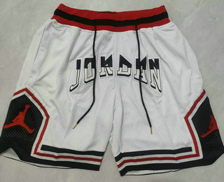Men's Jordan White Just Don Shorts