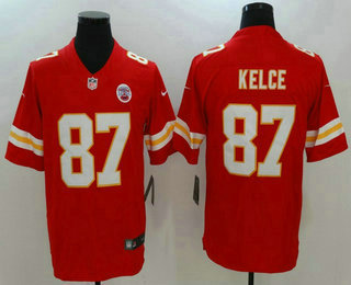 Men's Kansas City Chiefs #87 Travis Kelce Red 2017 Vapor Untouchable Stitched NFL Nike Limited Jersey