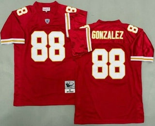 Men's Kansas City Chiefs #88 Tony Gonzalez Red 2004 Throwback Jersey