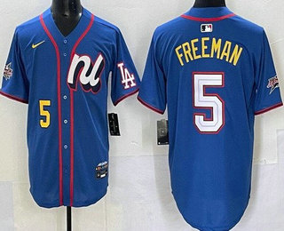 Men's Los Angeles Dodgers #5 Freddie Freeman Blue 2025 All Star Limited Jersey