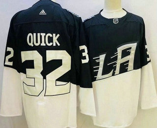 Men's Los Angeles Kings #32 Jonathan Quick Black 2020 Stadium Series Authentic Jersey