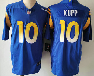 Men's Los Angeles Rams #10 Cooper Kupp Blue 2023 FUSE Vapor Limited Stitched Jersey