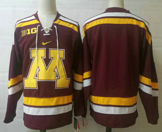 Men's Minnesota Golden Gophers Blank Red College Football Stitched Nike NCAA Hoodie