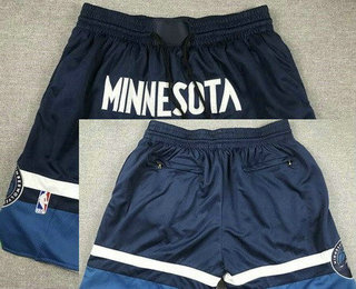 Men's Minnesota Timberwolves Navy Just Don Shorts