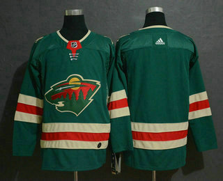 Men's Minnesota Wild Blank Green Drift Fashion Adidas Stitched NHL Jersey