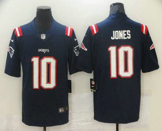 Men's New England Patriots #10 Mac Jones Navy Blue 2021 NEW Vapor Untouchable Stitched NFL Nike Limited Jersey