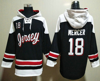 Men's New Jersey Devils #18 Dawson Mercer Black Ageless Must Have Lace Up Pullover Hoodie