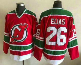 Men's New Jersey Devils #26 Patrik Elias Red Green Jersey
