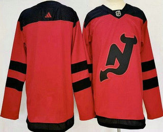 Men's New Jersey Devils Blank Red 2024 Stadium Series Authentic Jersey