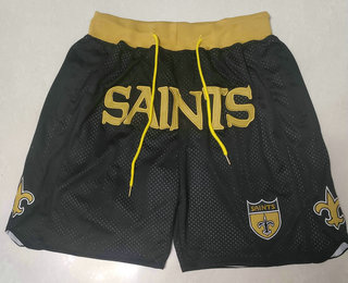 Men's New Orleans Saints Black Just Don Shorts