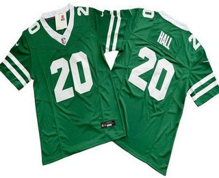 Men's New York Jets #20 Breece Hall Limited Green 2024 FUSE Vapor Jersey