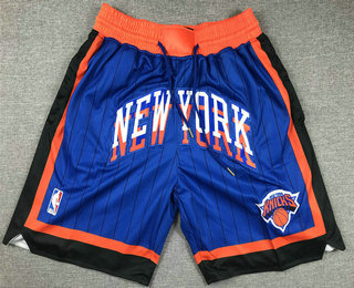 Men's New York Knicks Blue 2024 City Icon Swingman Shorts