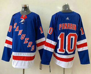 Men's New York Rangers #10 Artemi Panarin Royal Blue Home Adidas Hockey Stitched NHL Jersey
