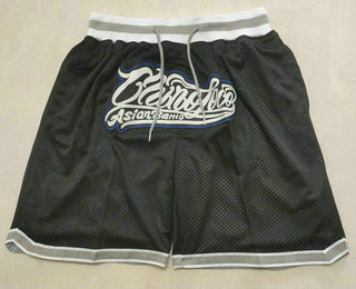 Men's North Carolina Tar Heels Black Just Don Swingman Throwback Shorts