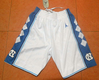 Men's North Carolina Tar Heels White Shorts