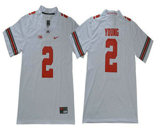 Men's Ohio State Buckeyes #2 Chase Young White 2017 Vapor Untouchable Stitched Nike NCAA Jersey
