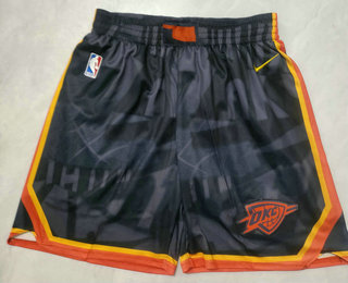 Men's Oklahoma City Thunder Black 2023 City Icon Swingman Shorts
