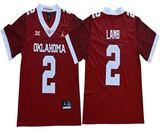 Men's Oklahoma Sooners #2 CeeDee Lamb Red 47 Game Winning Streak College 2017 Vapor Untouchable Limited Jersey