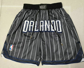 Men's Orlando Magic Black Pinstripe 2022 City Just Don Shorts