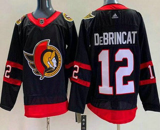 Men's Ottawa Senators #12 Alex DeBrincat Black Authentic Jersey