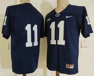 Men's Penn State Nittany Lions #11 Micah Parsons Navy Blue No Name 2022 Vapor Untouchable Stitched Nike Jersey