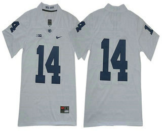Men's Penn State Nittany Lions #14 Sean Clifford No Name White 2017 Vapor Untouchable Stitched Nike NCAA Jersey
