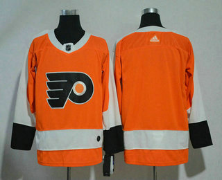 Men's Philadelphia Flyers Blank Orange Home 2017-2018 Hockey Adidas Stitched NHL Jersey