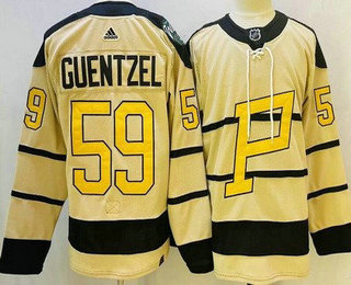 Men's Pittsburgh Penguins #59 Jake Guentzel Cream 2023 Winter Classic Authentic Jersey