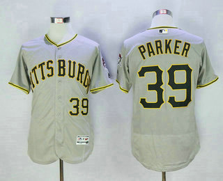 Men's Pittsburgh Pirates #39 Dave Parker Gray Road 2016 Flexbase Baseball Jersey