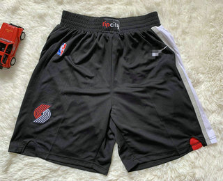 Men's Portland Trail Blazers Black Nike Swingman 2018 Stitched Shorts