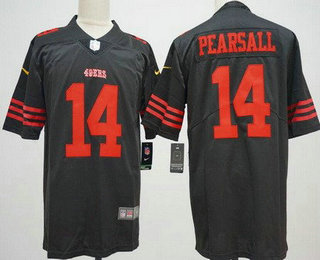 Men's San Francisco 49ers #14 Ricky Pearsall Limited Black Vapor Jersey