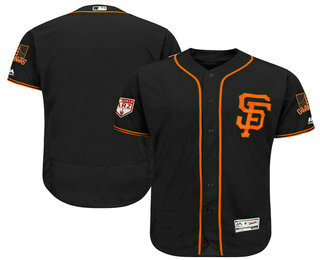 Men's San Francisco Giants Blank Black 2019 Spring Training Stitched MLB Flex Base Jersey