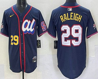 Men's Seattle Mariners #29 Cal Raleigh Navy 2025 All Star Limited Jersey