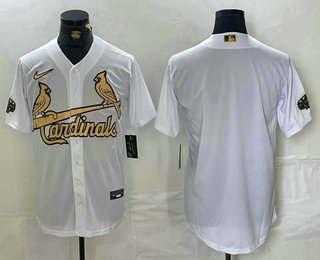 Men's St Louis Cardinals Blank White 2022 All Star Stitched Cool Base Nike Jersey