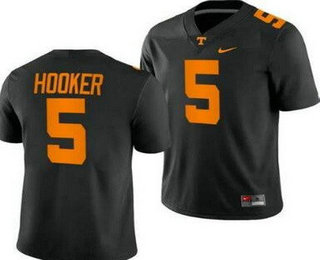 Men's Tennessee Volunteers #5 Hendon Hooker Black College Football Jersey