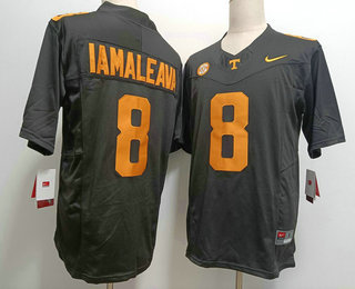 Men's Tennessee Volunteers #8 Nico Iamaleava Black FUSE College Football Jersey