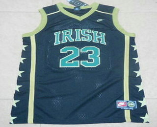 Men's The Fighting Irish #23 Lebron James Black Soul Swingman High School Basketball Jersey