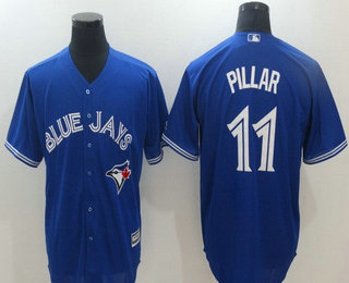 Men's Toronto Blue Jays #11 Kevin Pillar Royal Blue Stitched MLB Majestic Cool Base Jersey