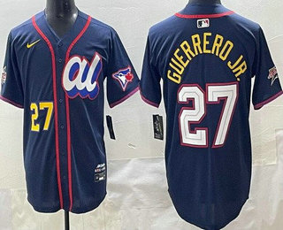 Men's Toronto Blue Jays #27 Vladimir Guerrero Jr Navy 2025 All Star Limited Jersey