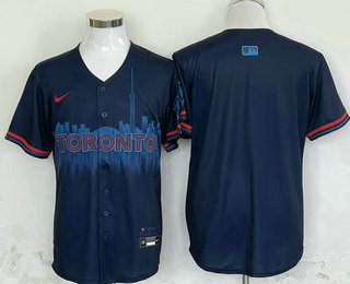 Men's Toronto Blue Jays Blank Black 2024 City Connect Limited Jersey