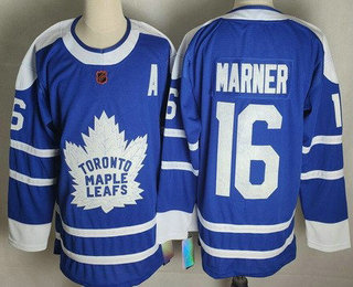 Men's Toronto Maple Leafs #16 Mitch Marner Blue 2022 Reverse Retro Authentic Jersey
