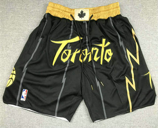 Men's Toronto Raptors Black 2021 Nike City Edition Swingman Shorts