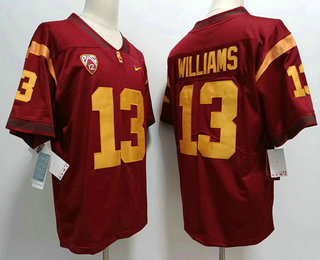 Men's USC Trojans #13 Caleb Williams Red Limited College Football Stitched Nike NCAA Jersey