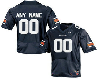 Men's Under Armour Customized Auburn Tigers College Football Jersey - Navy Blue1