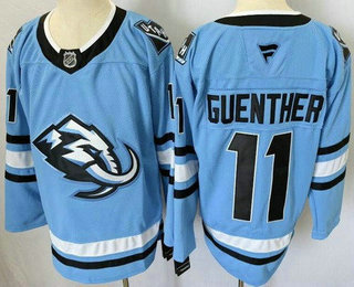 Men's Utah Mammoth #11 Dylan Guenther Blue Authentic Jersey