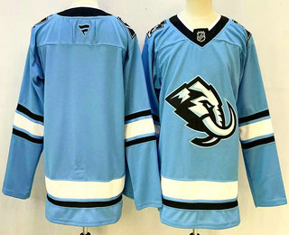 Men's Utah Mammoth Blank Blue Authentic Jersey